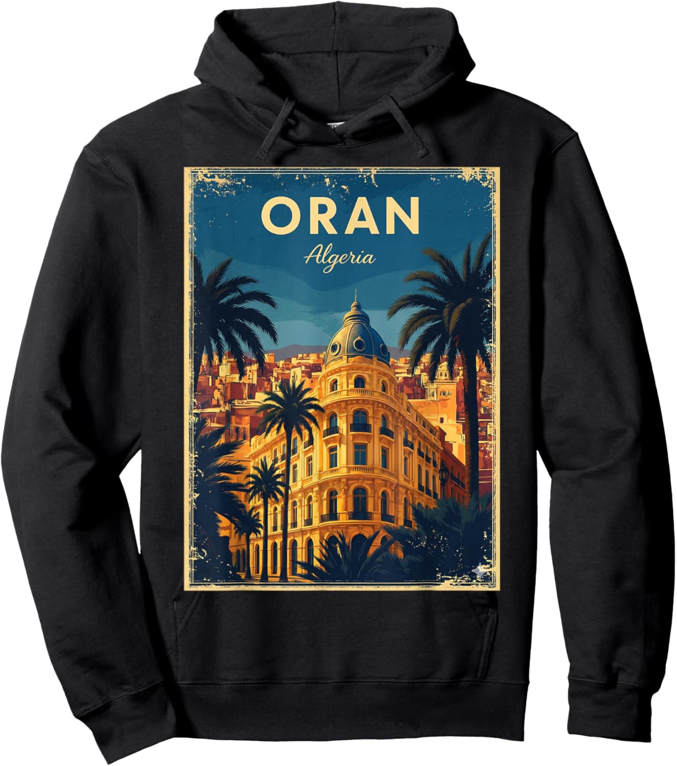 Algeria Algeria Oran Algerians DZ Algerian Bled Retro Hoodie - Hoodie | Black