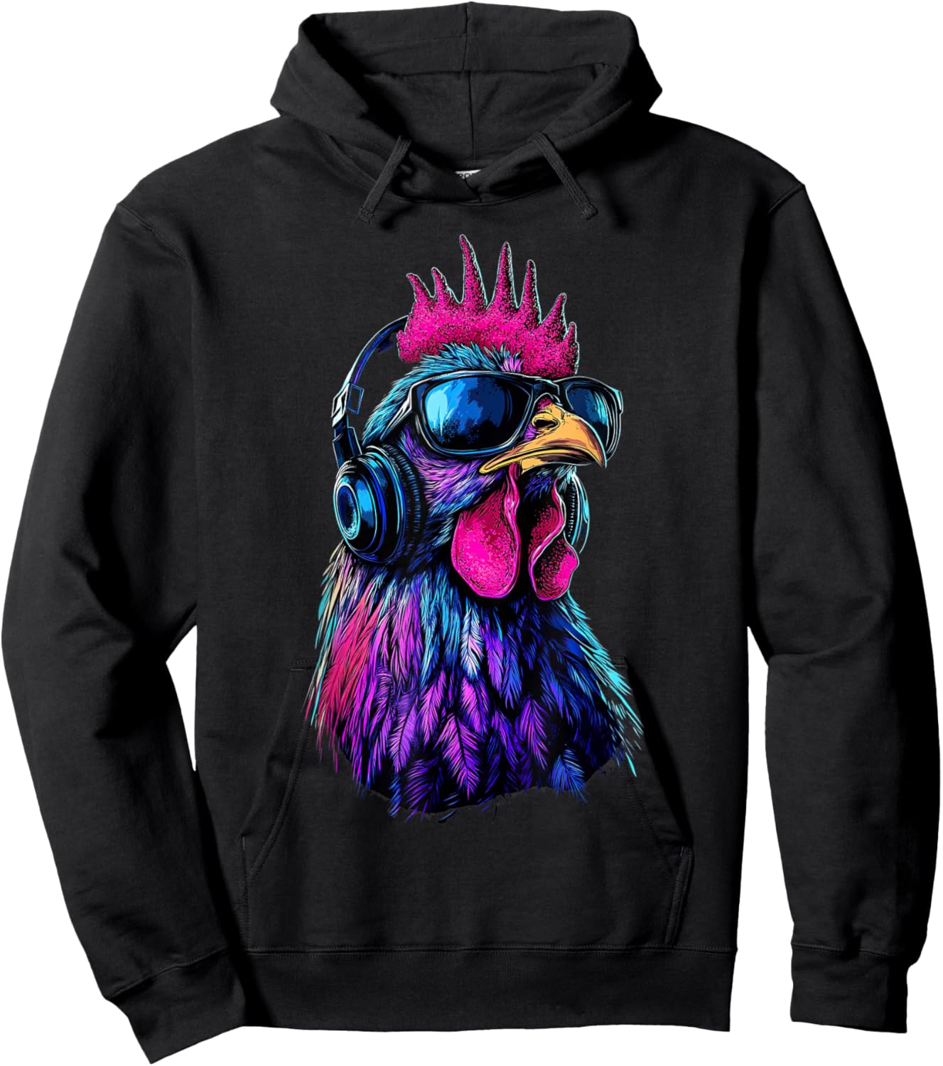 Funny Chicken cool Graffiti Urban art street Hoodie - Hoodie | Black