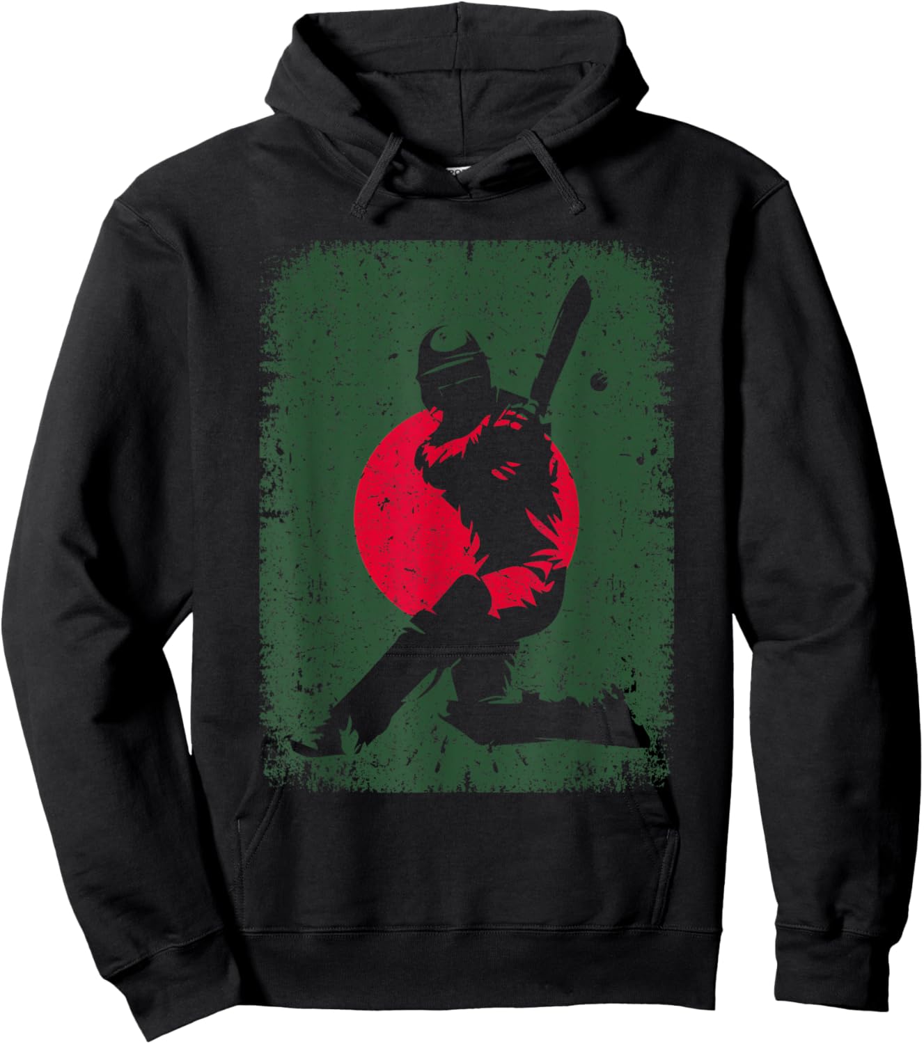 Bangladesh Flag Cricket Player Jersey Bangladeshi Sports Hoodie - Hoodie | Black