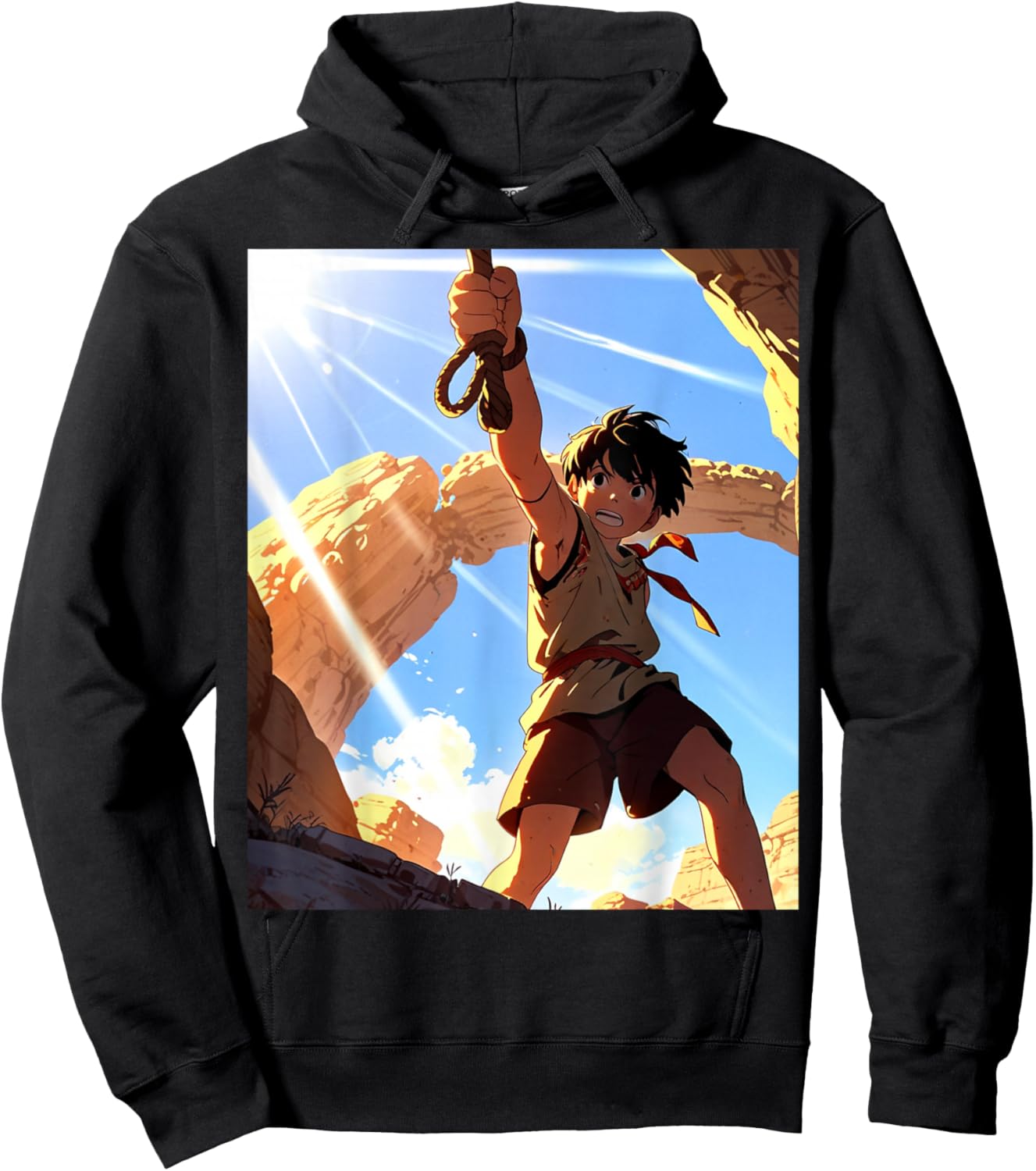 David and Goliath Bible Book Samuel King David Anime Manga Hoodie - Hoodie | Black