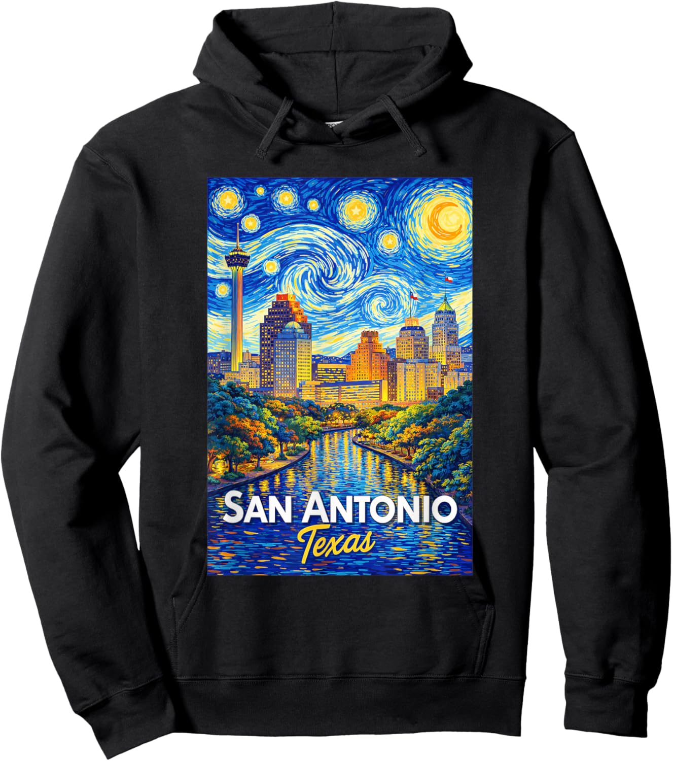 San Antonio Texas Hoodie - Hoodie | Black