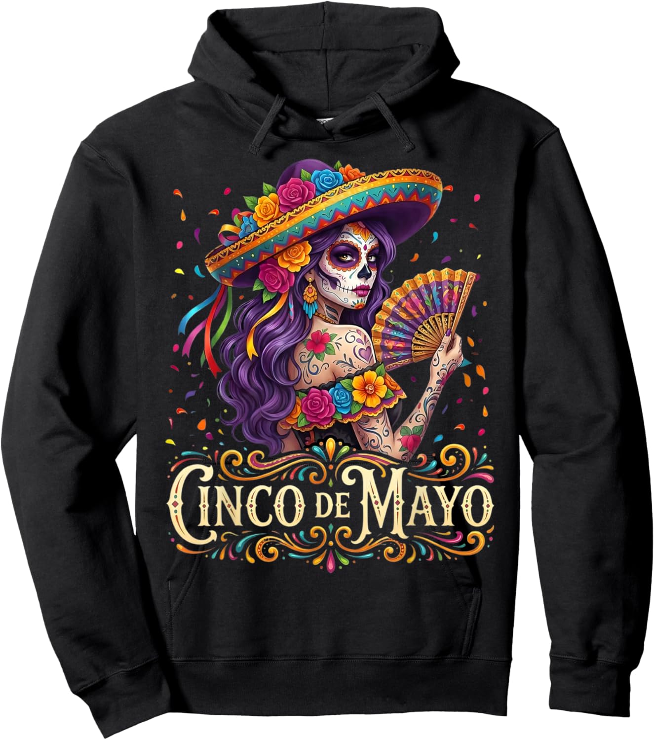 Cinco De Mayo Mexican Fiesta 5 De Mayo Girls Women Hoodie - Hoodie | Black