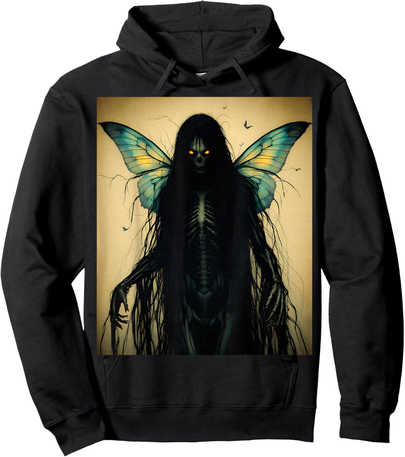 Ethereal Fairy Gothic Dark Art Aesthetic Grunge Horror Hoodie - Hoodie | Black
