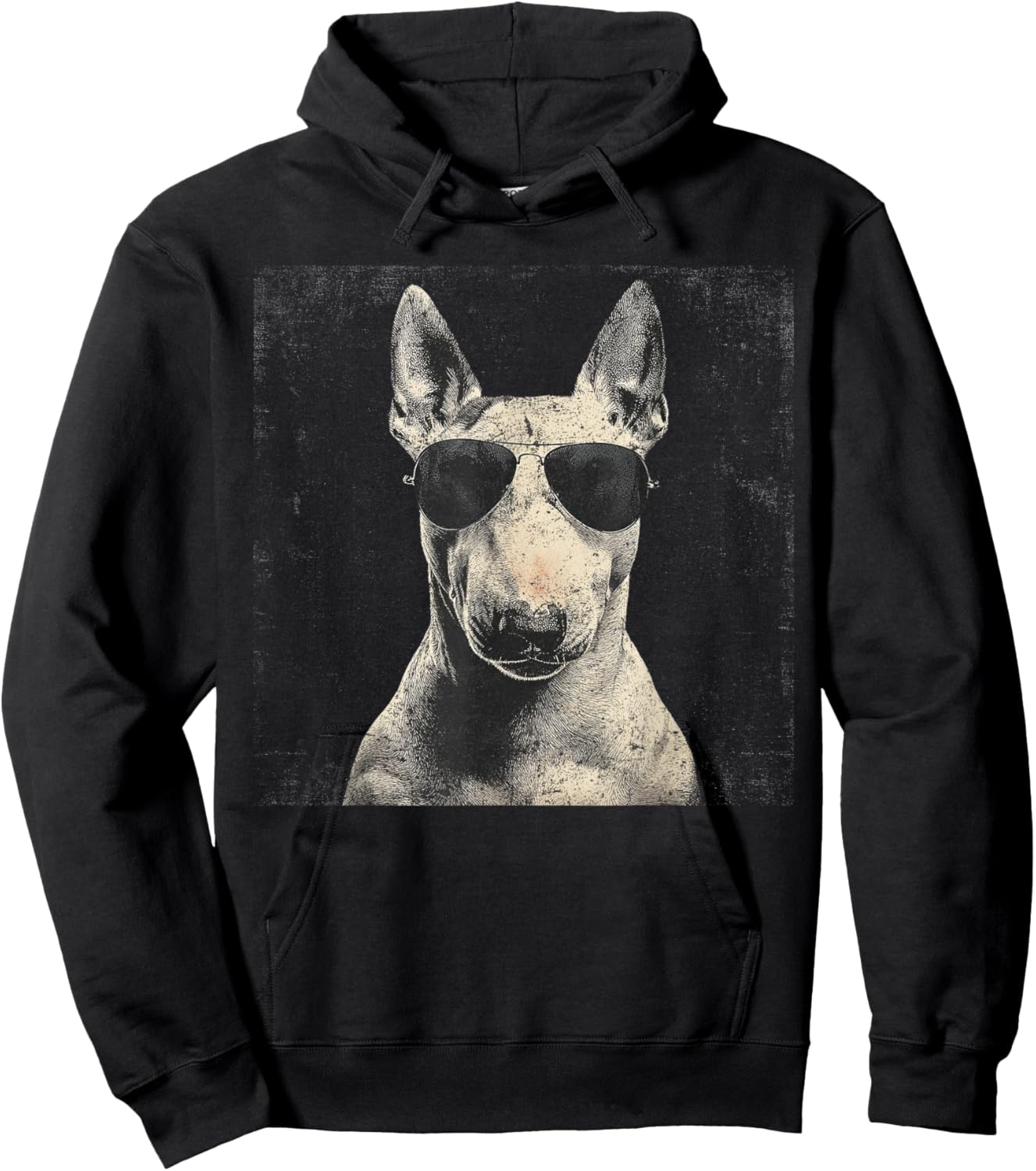 Vintage Bull Terrier Papa Fête des Pères pour Hommes Amoureux Drôle Hoodie - Hoodie | Black