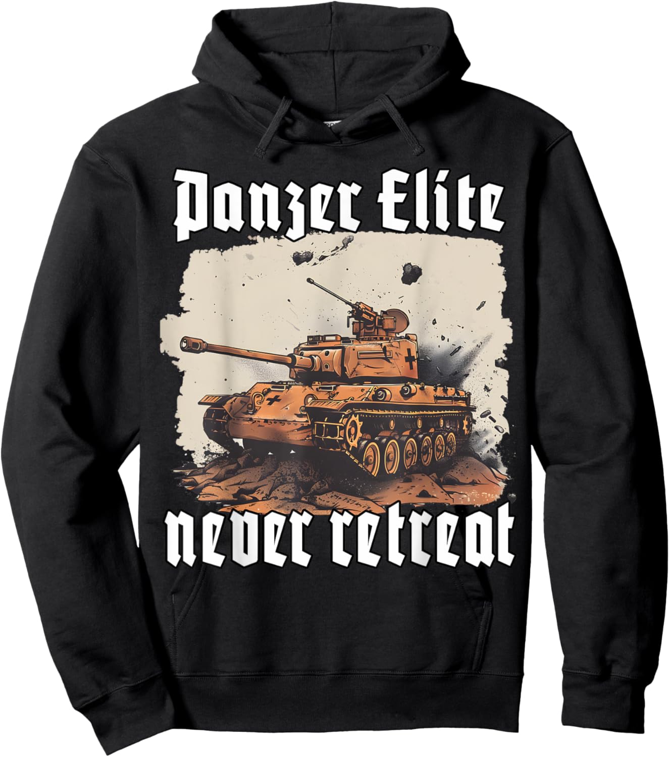 German Tiger Tank |German tank weapon | soldiers Hoodie - Hoodie | Black