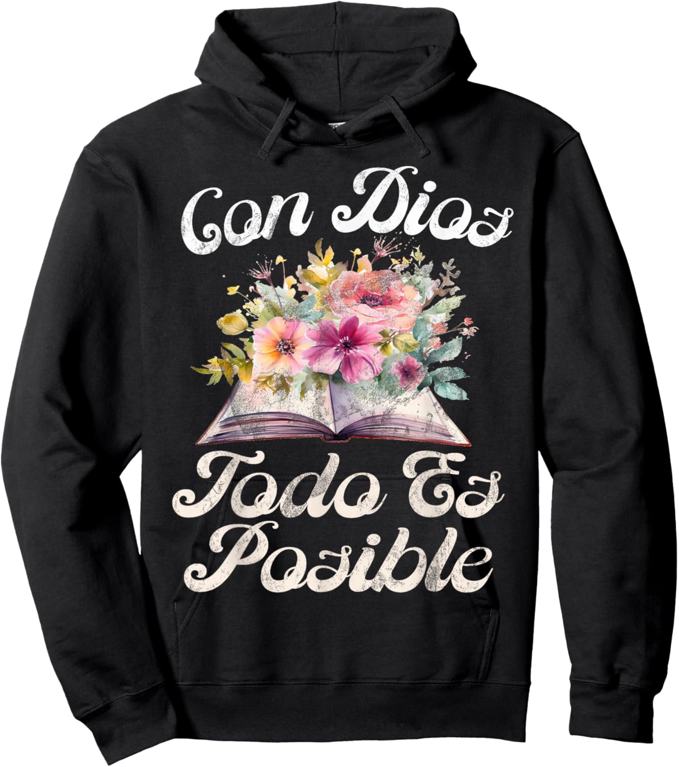 Christian Spanish Español Cristianos Religious Jesus Hoodie - Hoodie | Black