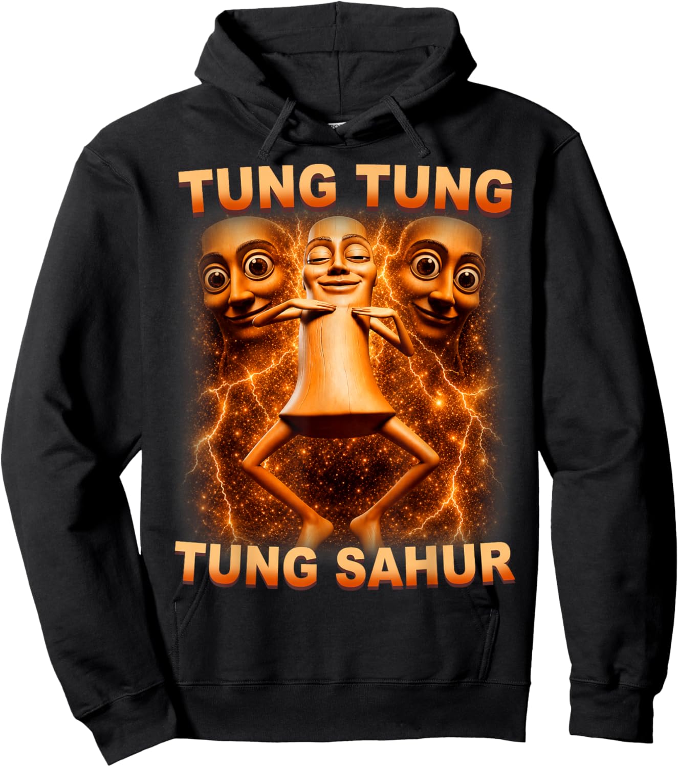 Tung Tung Tung Sahur is Calling Funny Italian Hoodie - Hoodie | Black