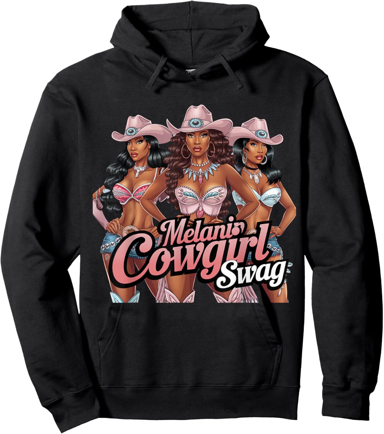 Melanin Cowgirls Swag African Melanin Cowgirl Black History Hoodie - Hoodie | Black