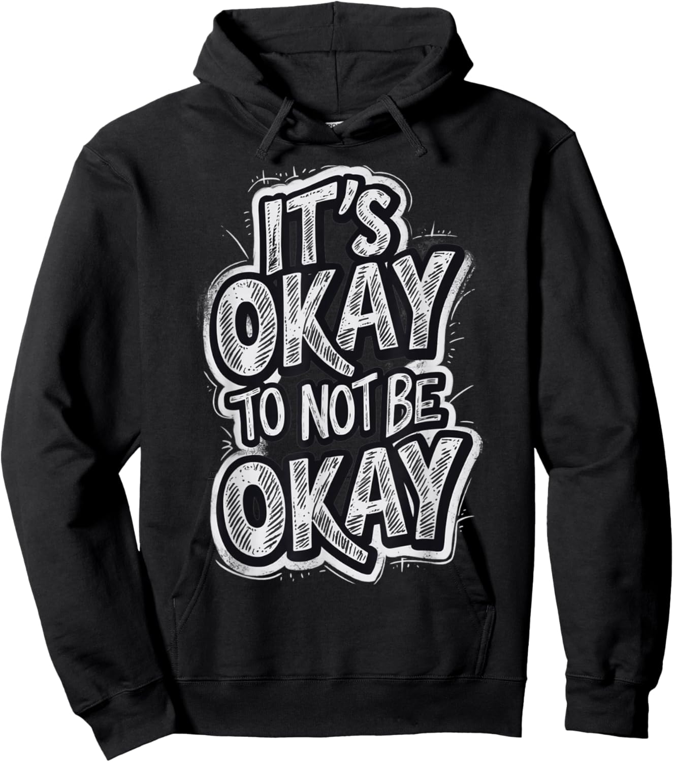 It's Okay To not be Okay Hoodie - Hoodie | Black