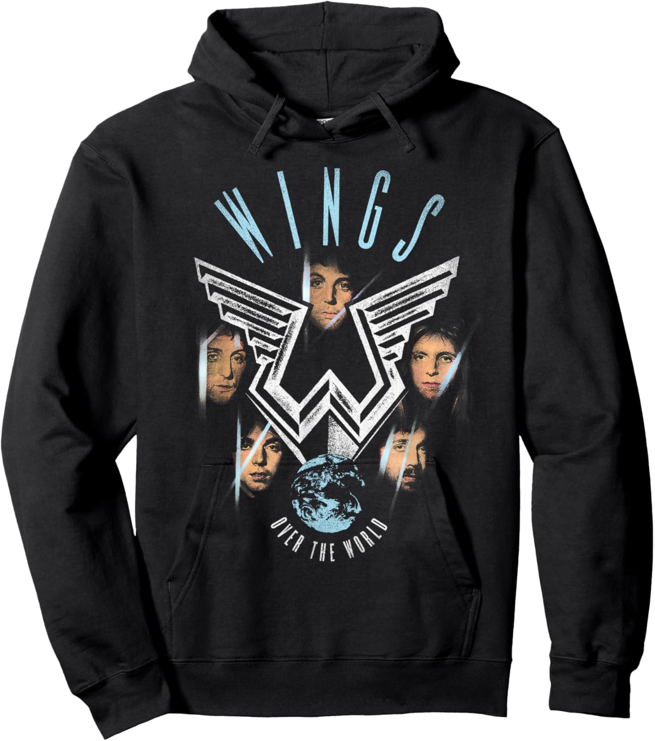 Official Paul McCartney Wings Over The World Hoodie - Hoodie | Black