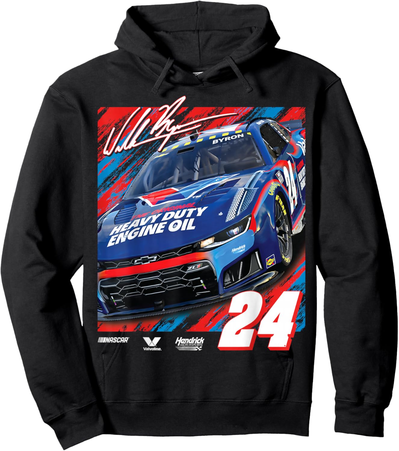NASCAR - William Byron - Valvoline Full Throttle Hoodie - Hoodie | Black