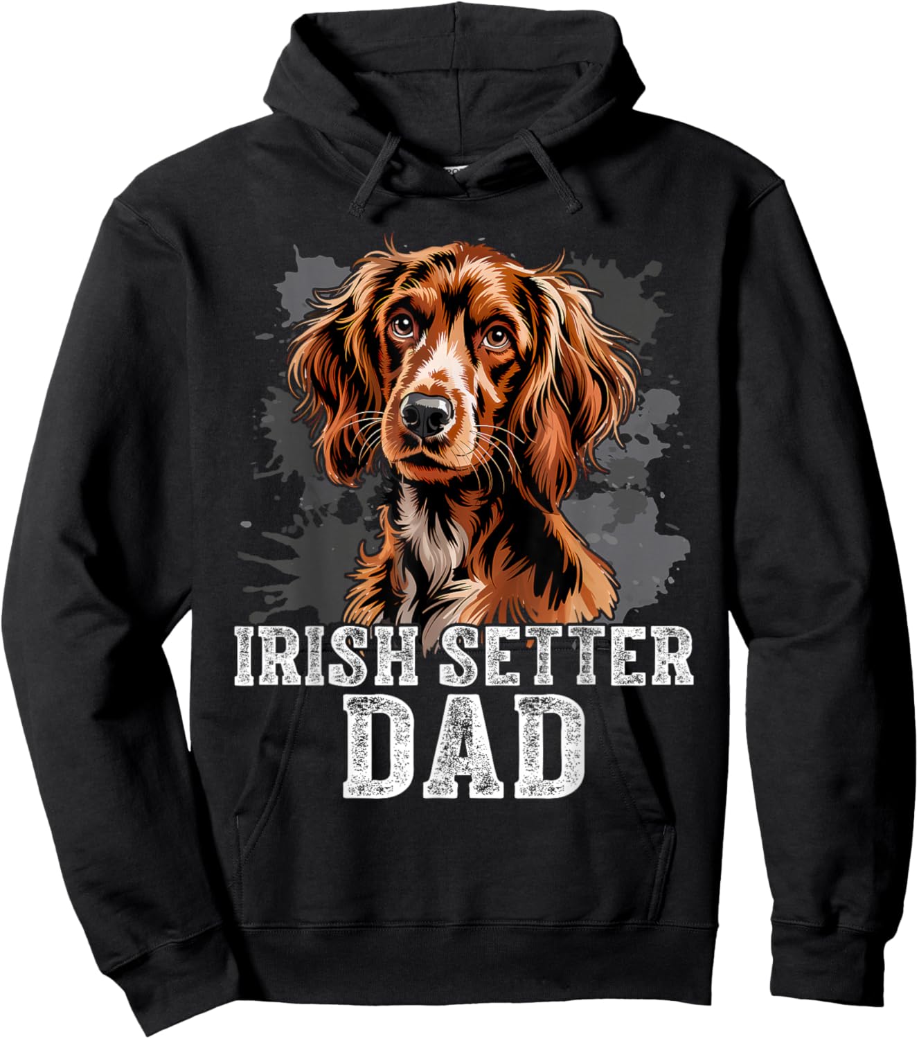 Irish Setter Gundog Dad Dog Father's Day Hoodie - Hoodie | Black