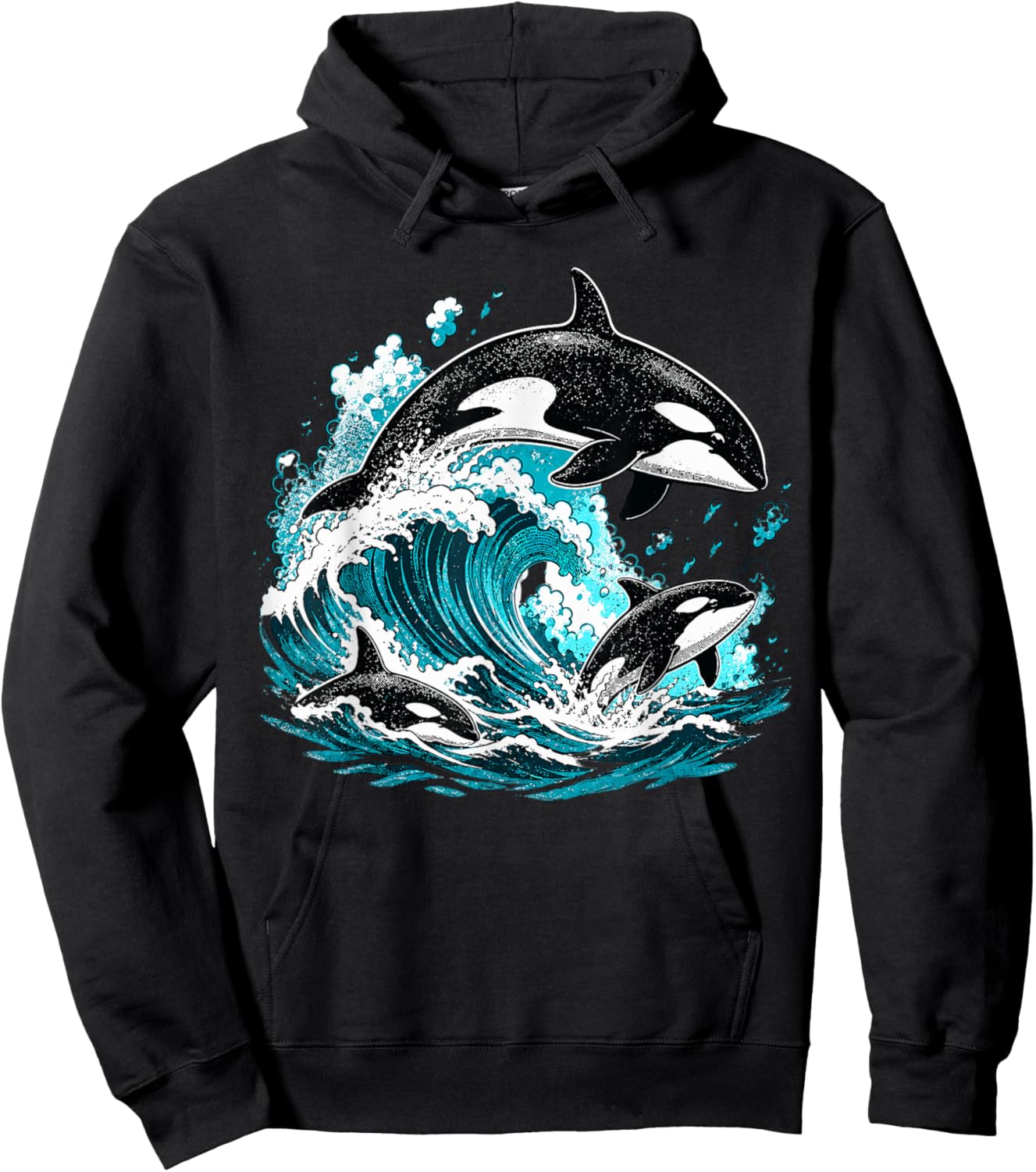 Orca Whale Ocean Park Visit Marine Life Family Trip Hoodie - Hoodie | Black
