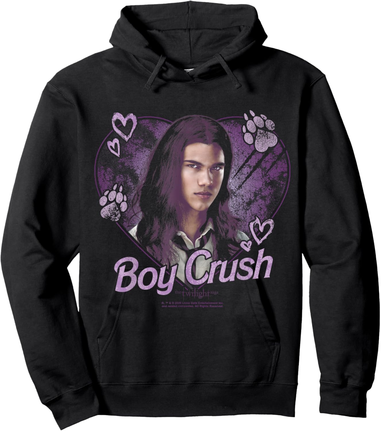 Twilight Boy Crush Jacob Heart Collage Werewolf Movie Hoodie - Hoodie | Black