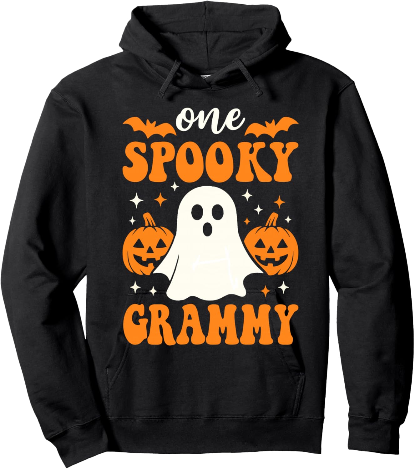 One Spooky Grammy Matching Family Halloween Costumes Hoodie - Hoodie | Black