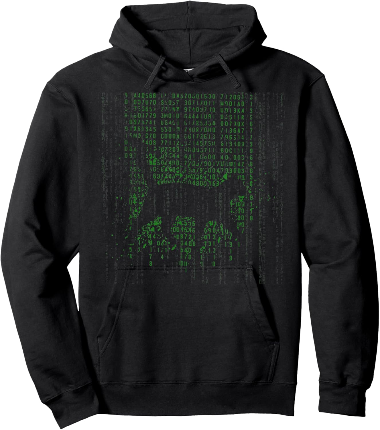 Matrix Cat Art Cool Hoodie - Hoodie | Black