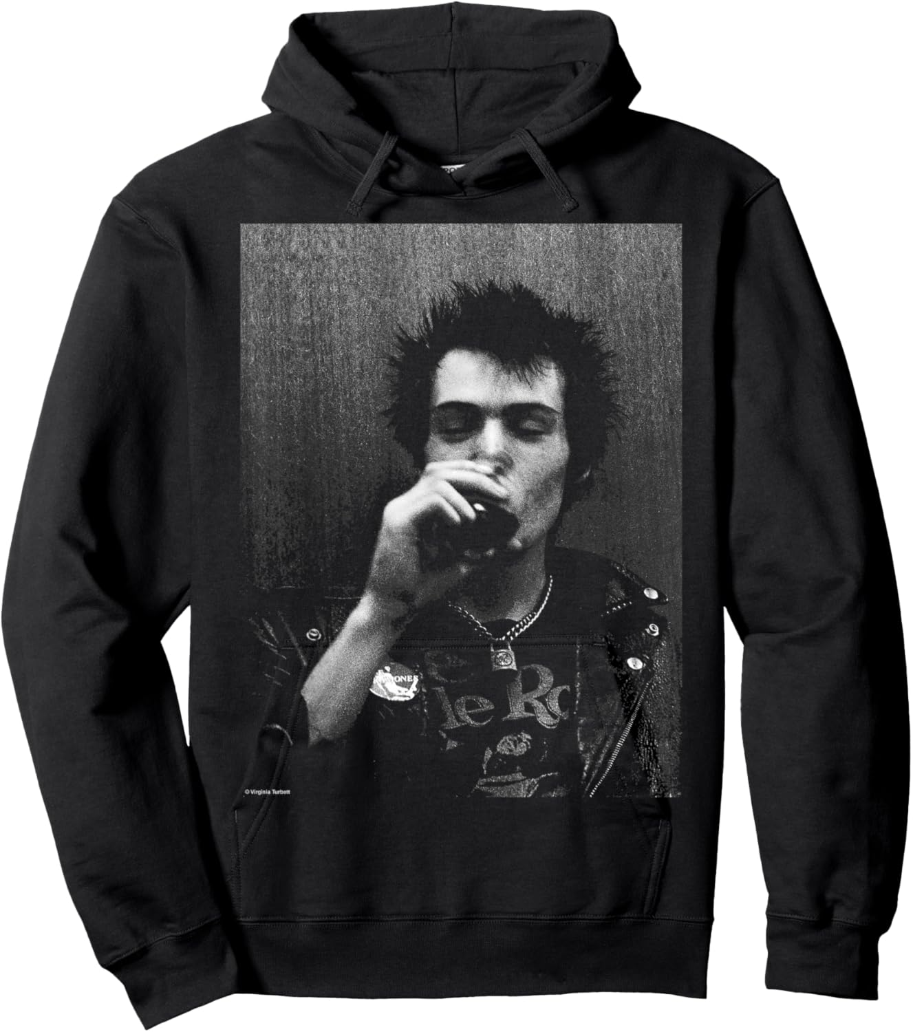 Sid Vicious Sex Pistols Bass Player of Virginia Turbett Hoodie - Hoodie | Black