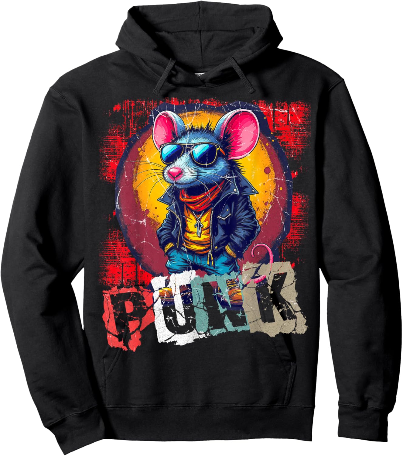 Traditional Oi Skinhead Punk-Rock Hoodie - Hoodie | Black