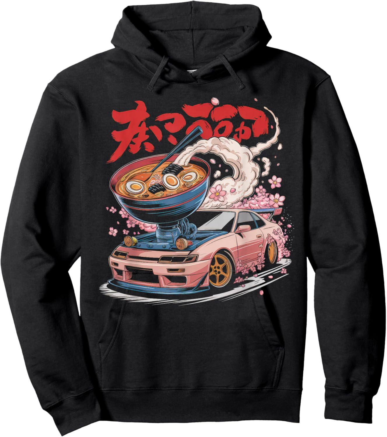 Japanese Car Men JDM Japan Street Racing Streetwear Hoodie - Hoodie | Black