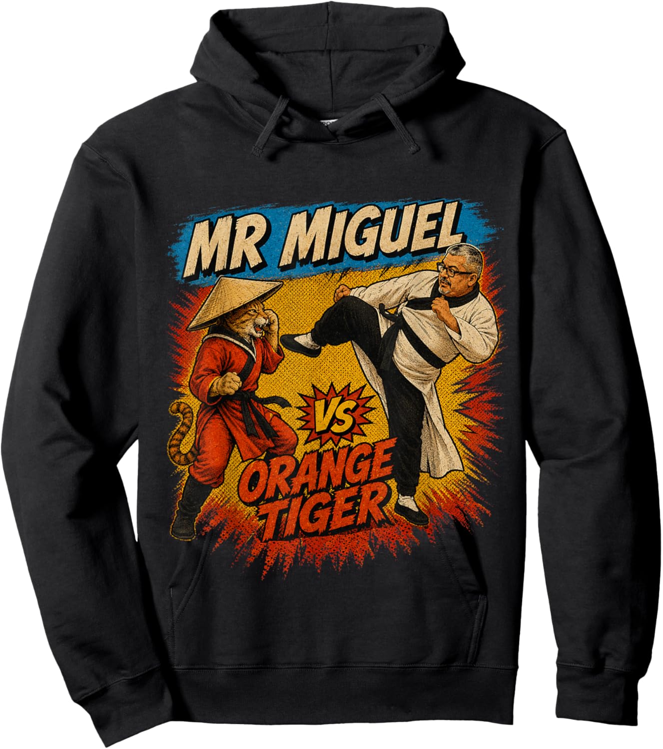 Mistah Miguel, Kung Fu Cat Design Hoodie - Hoodie | Black