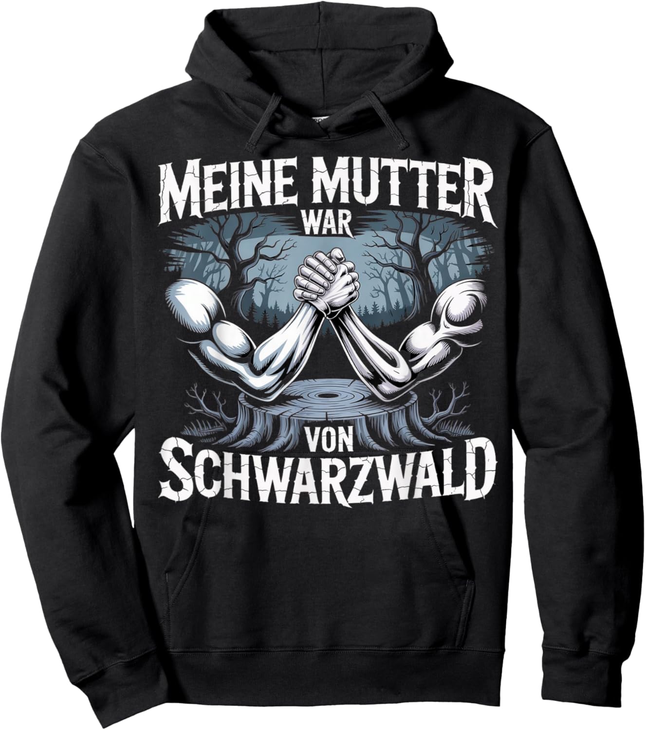 Meine Mutter war von Schwarzwald Armwrestling Pin Table Hoodie - Hoodie | Black