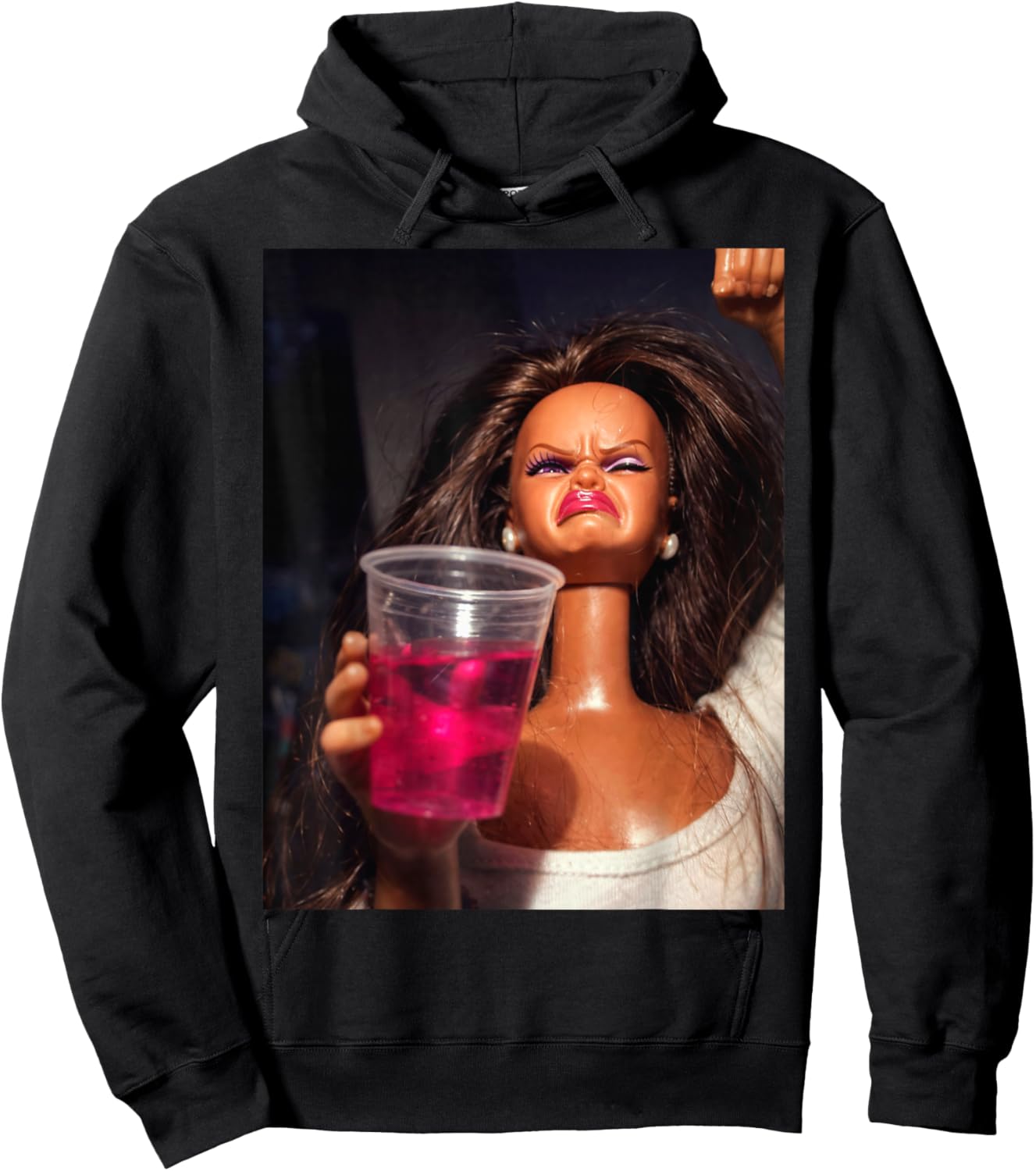 Disgusted FACE Meme DOLL Babe X Only Cute Baby Love Fans Hoodie - Hoodie | Black