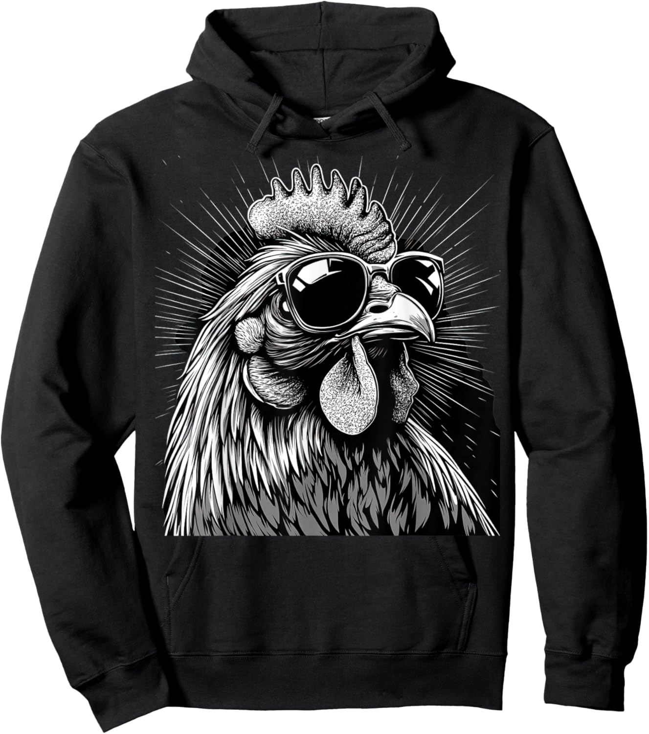 Funny Chicken cool Graffiti Urban art street Hoodie - Hoodie | Black