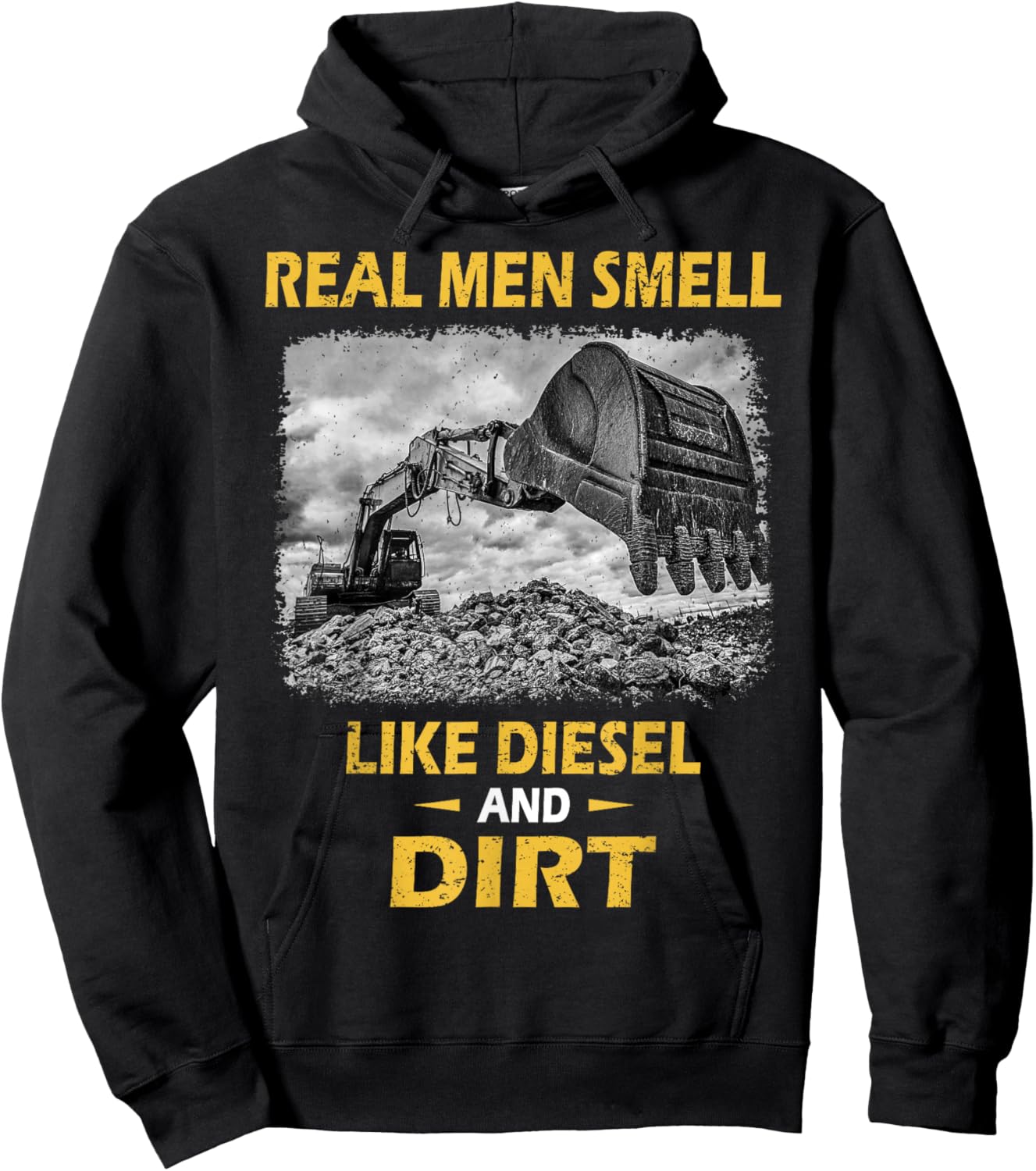 Funny Excavator Saying for Construction Excavator Lovers Hoodie - Hoodie | Black
