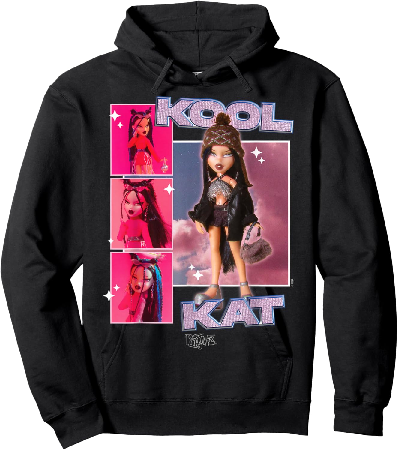 Bratz - Jade Kool Cat Doll Collage Hoodie - Hoodie | Black