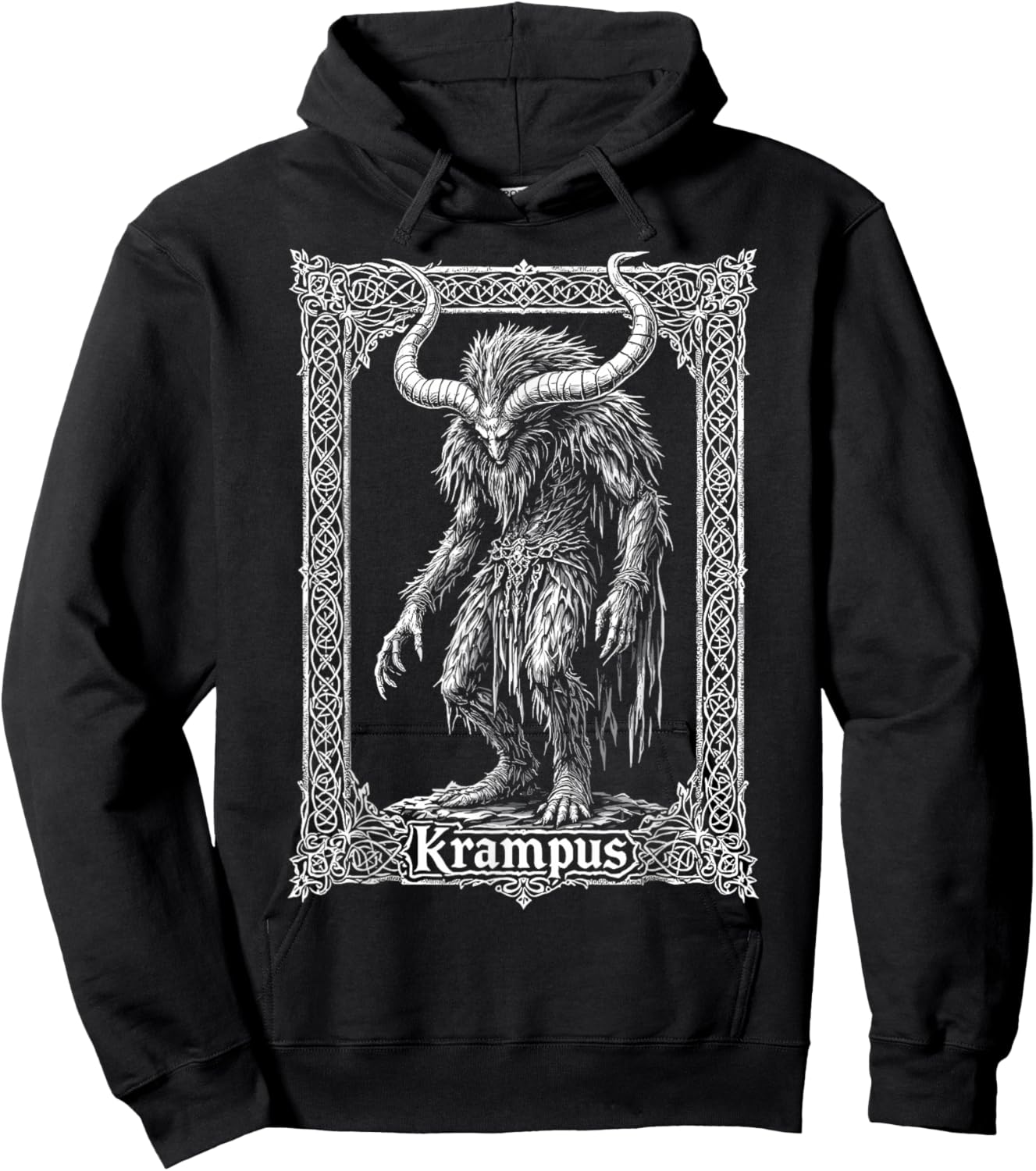 Gruss Vom Krampus Christmas Eve Naughty Kids Xmas Party Hoodie - Hoodie | Black