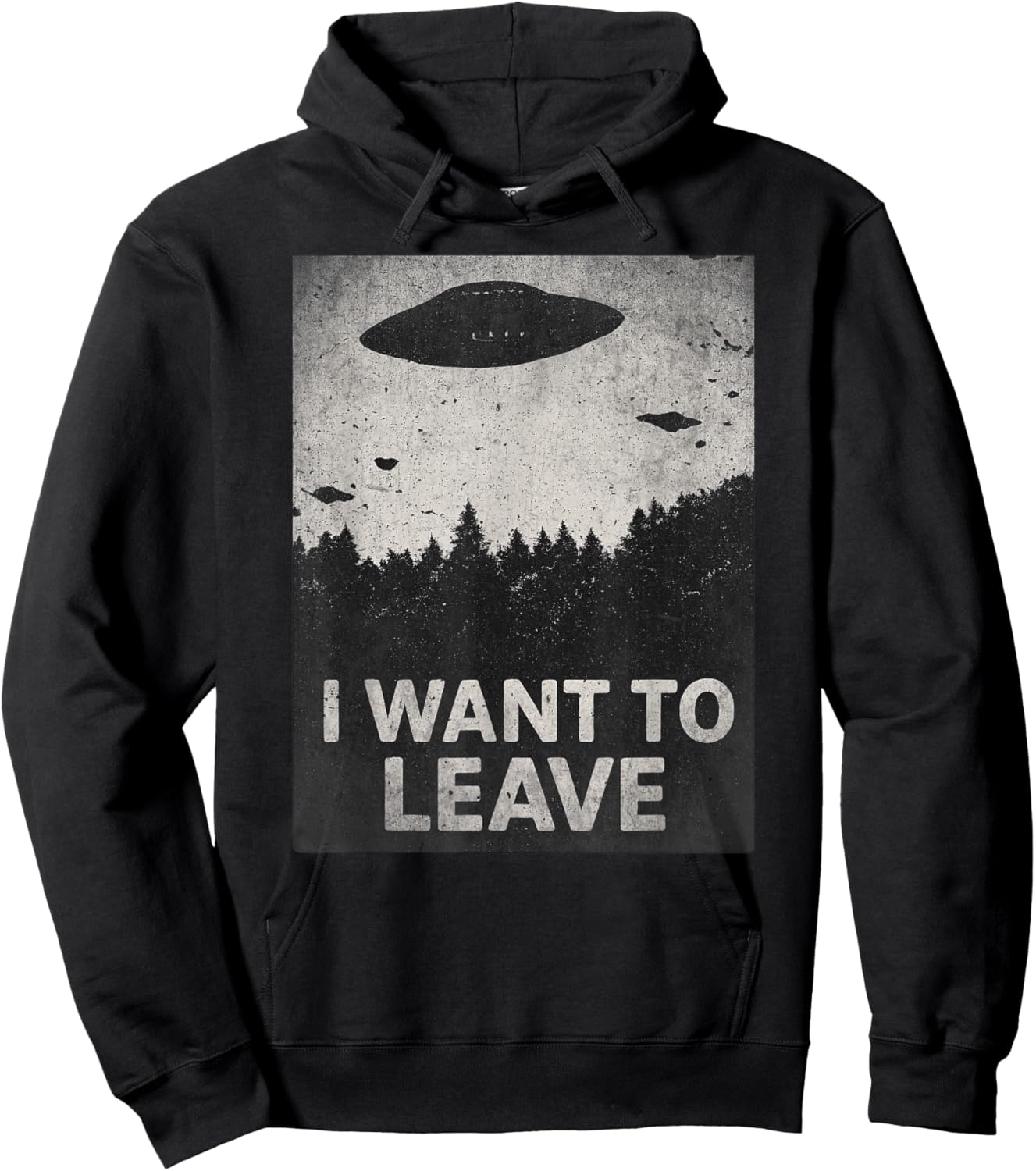 I Want to Leave Hoodie - Hoodie | Black