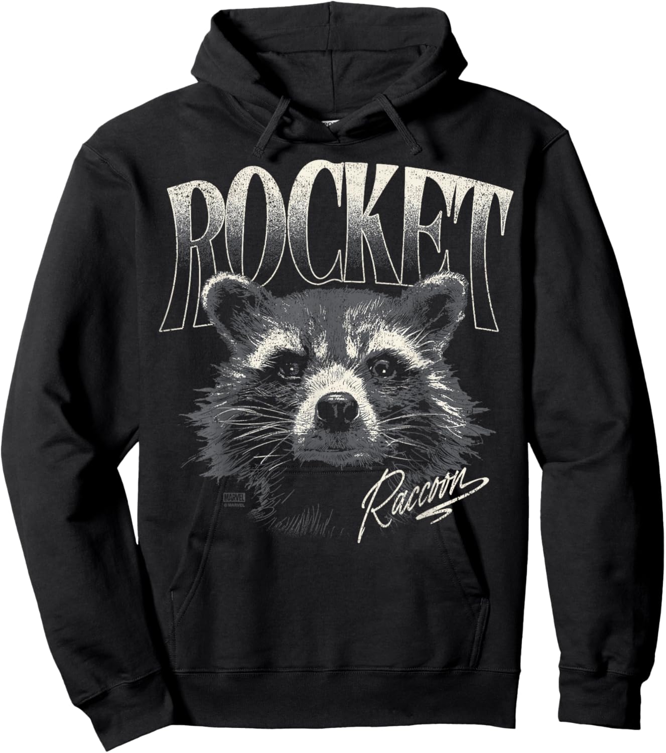 Guardians of The Galaxy - Rocket Raccoon Portrait Hoodie - Hoodie | Black