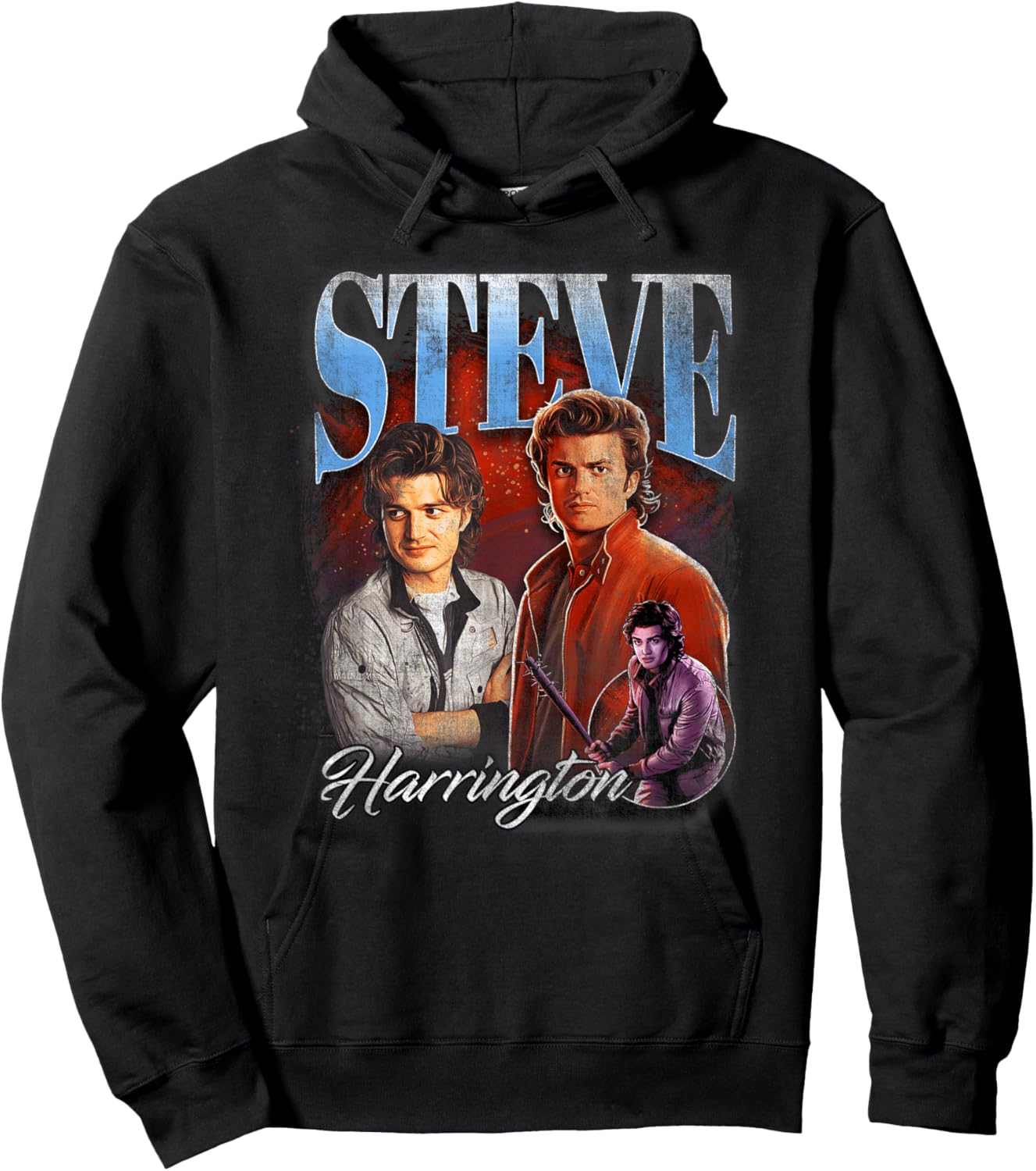 Stranger Things Steve Homage Hoodie - Hoodie | Black