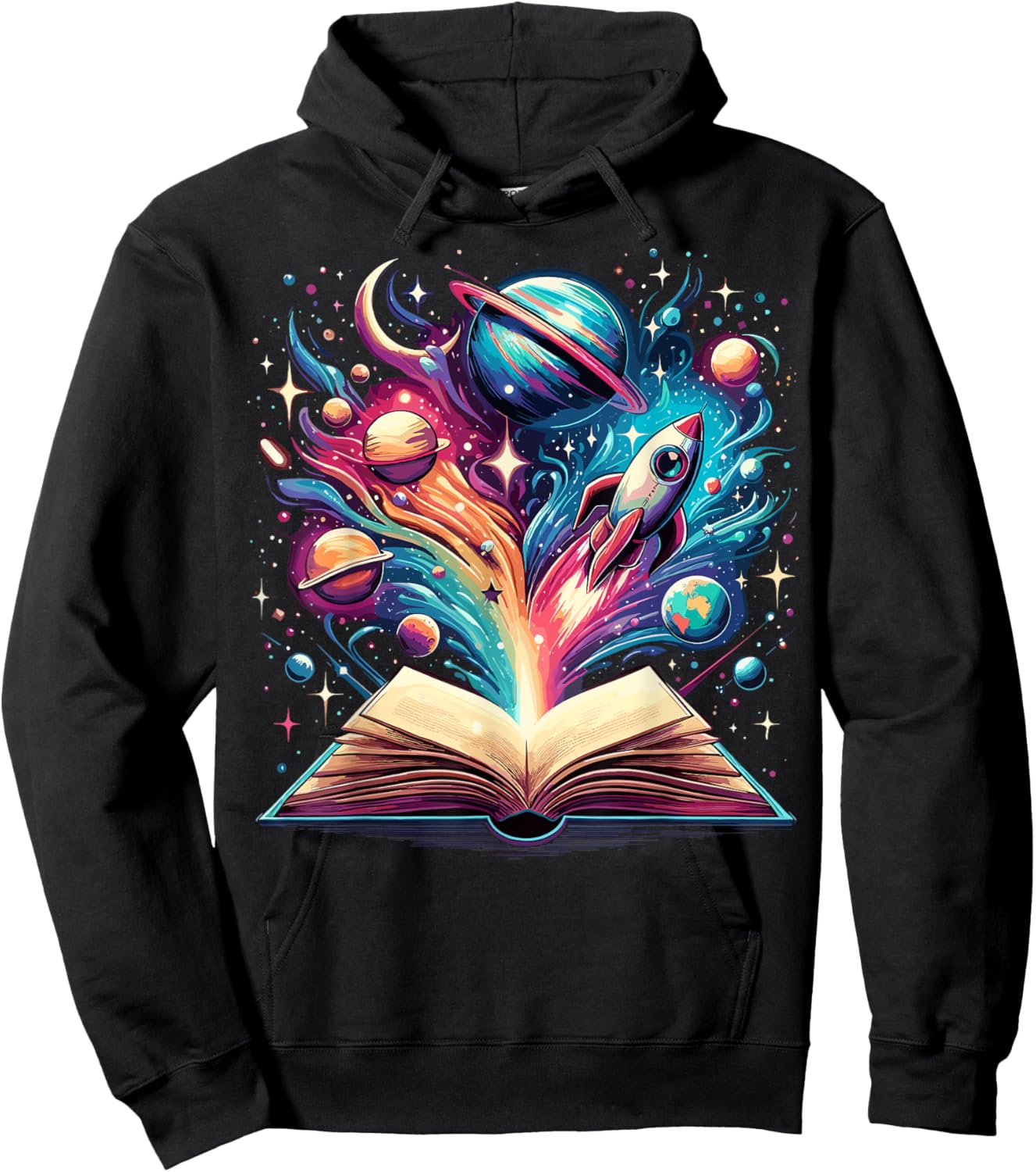 Astronomy Space Lover Books Bookworm Hoodie - Hoodie | Black