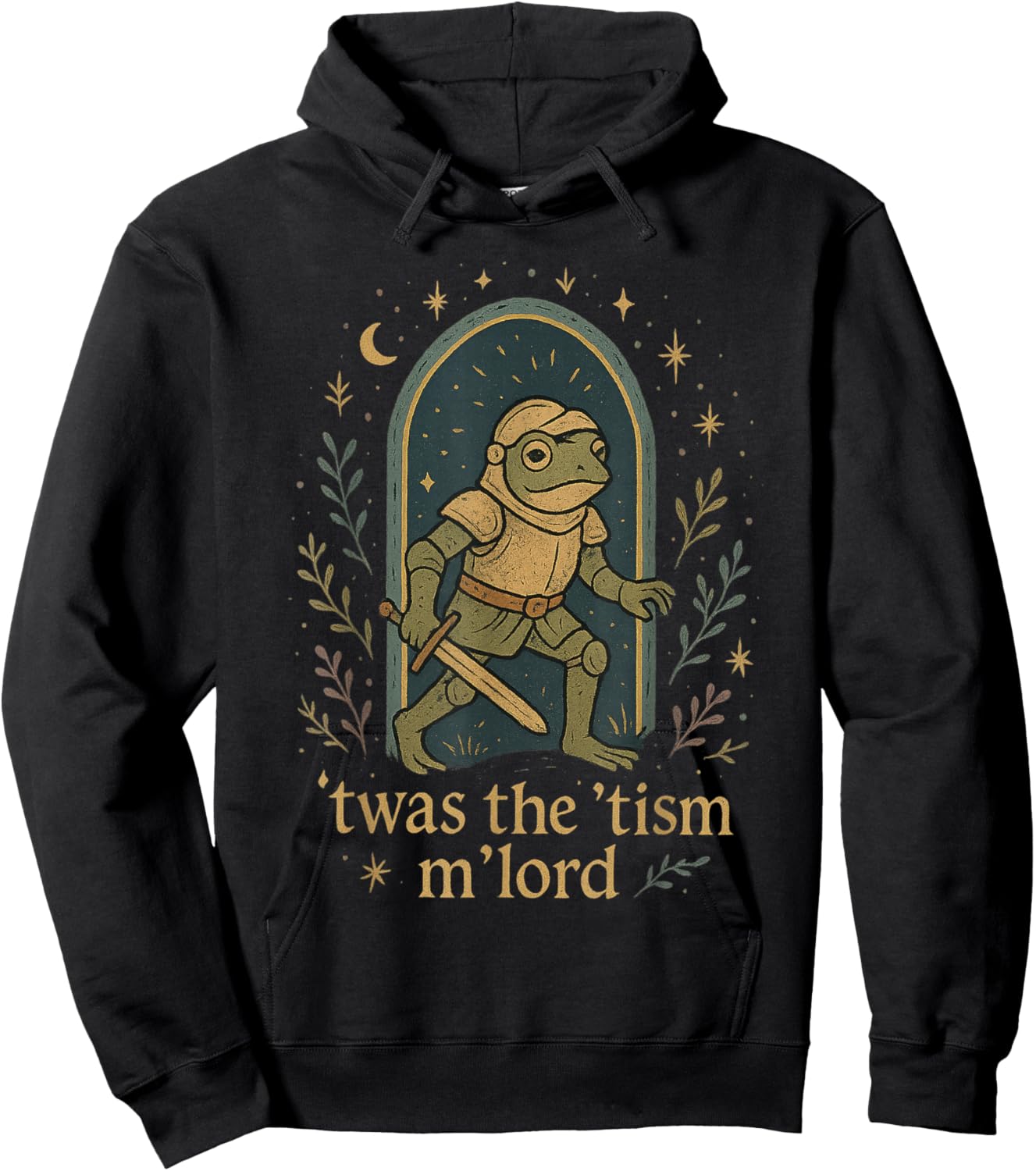 TWAS The Tism M Lord Frog Knight - Autism Awareness Magical Hoodie - Hoodie | Black