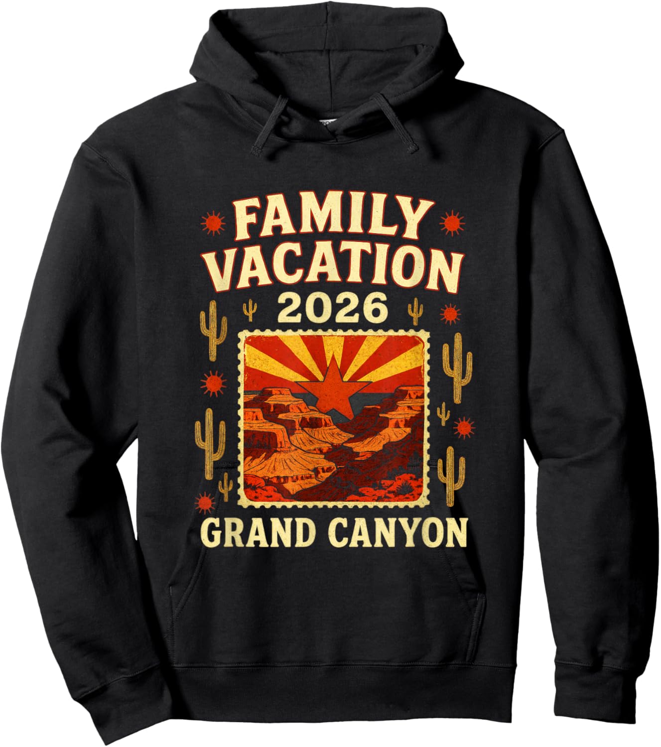 Family Vacation - Grand Canyon 2026 Nostalgia Hoodie - Hoodie | Black