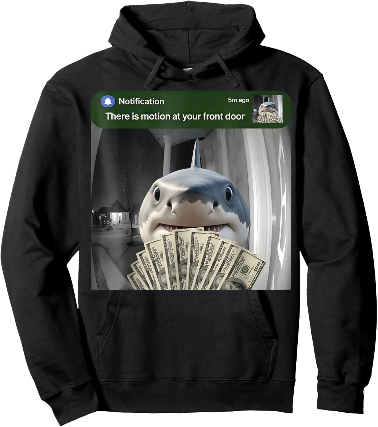 Funny Tralalero Tralala Meme Brainrot Gifts for Kids Boys Hoodie - Hoodie | Black