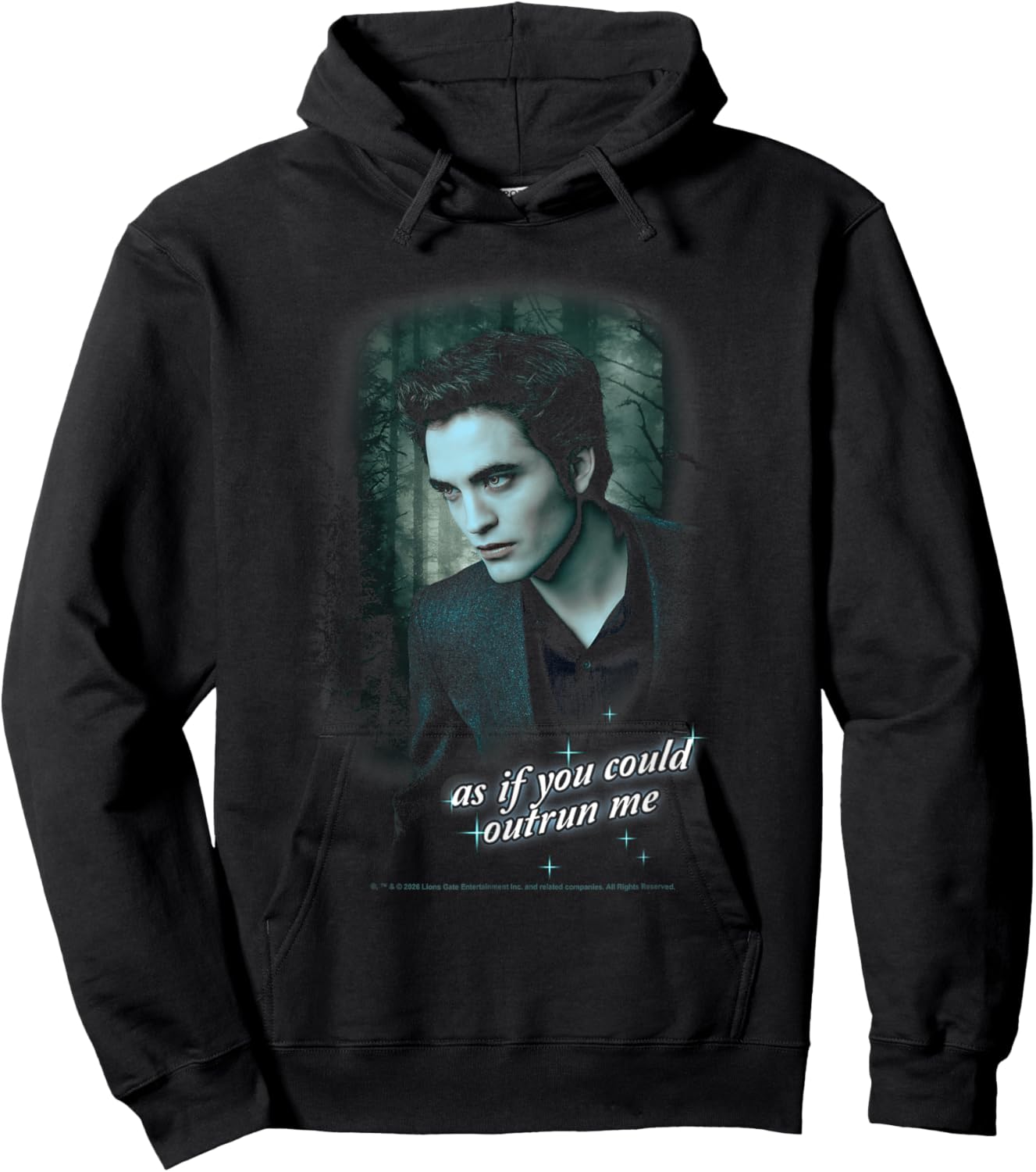 Twilight Edward As If You Could Outrun Me Forest Scene Movie Hoodie - Hoodie | Black