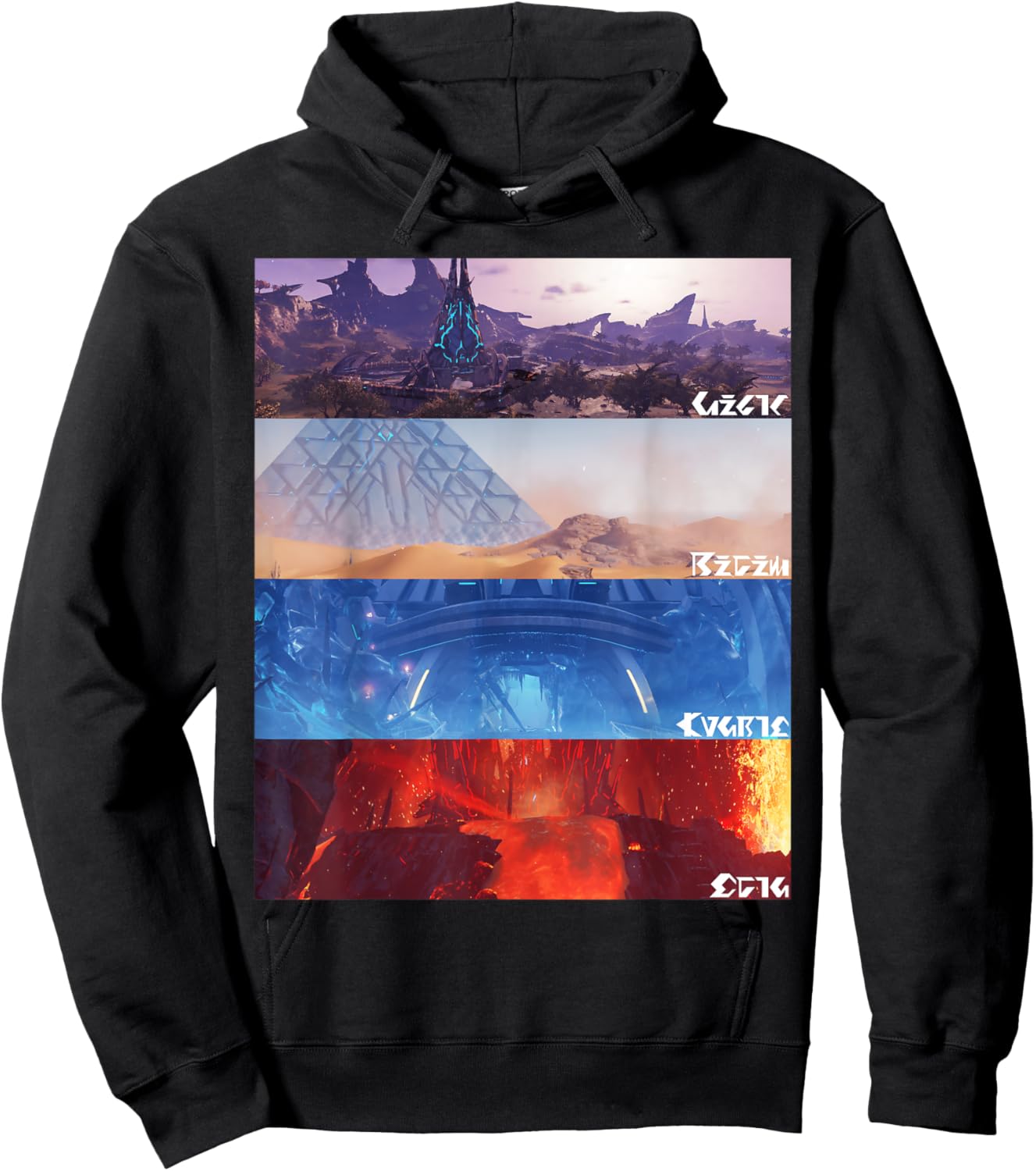 "PSO2 New Genesis" Halfa Hoodie - Hoodie | Black