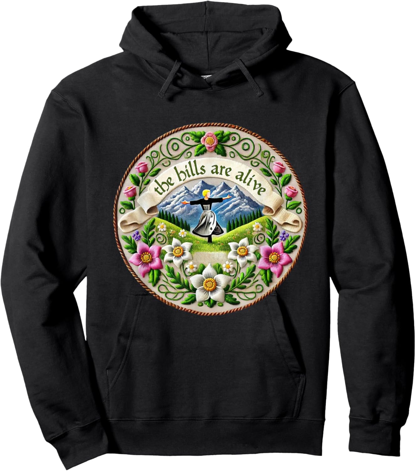 The Hills Are Alive Singing Theatre Sound Of Music Musical Hoodie - Hoodie | Black