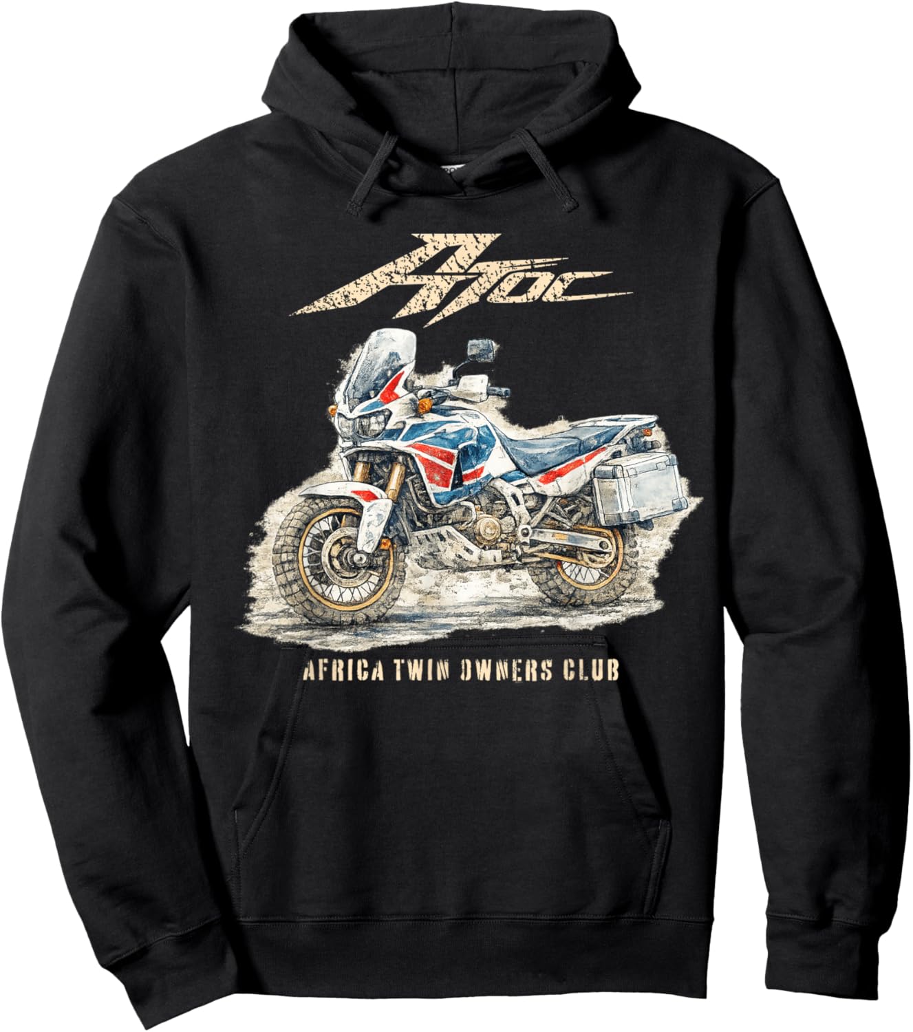 Africa Twin Motorbike Owners Club Hoodie - Hoodie | Black