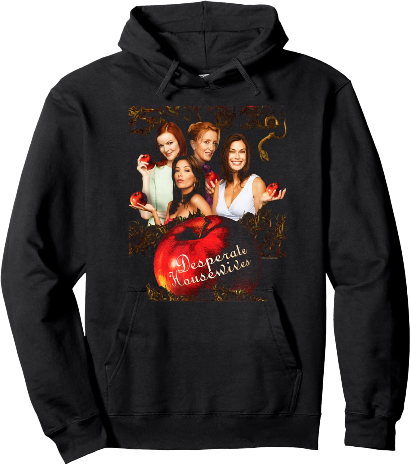 Desperate Housewives Characters with Apples Retro TV Show Hoodie - Hoodie | Black
