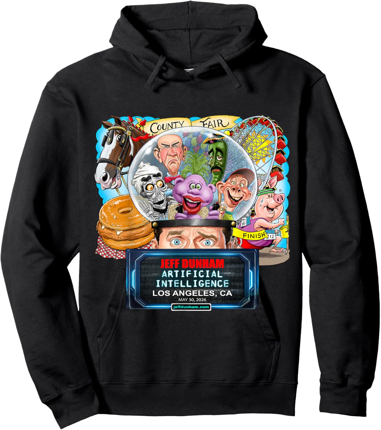 Jeff Dunham Los Angeles, CA (2026) Hoodie - Hoodie | Black