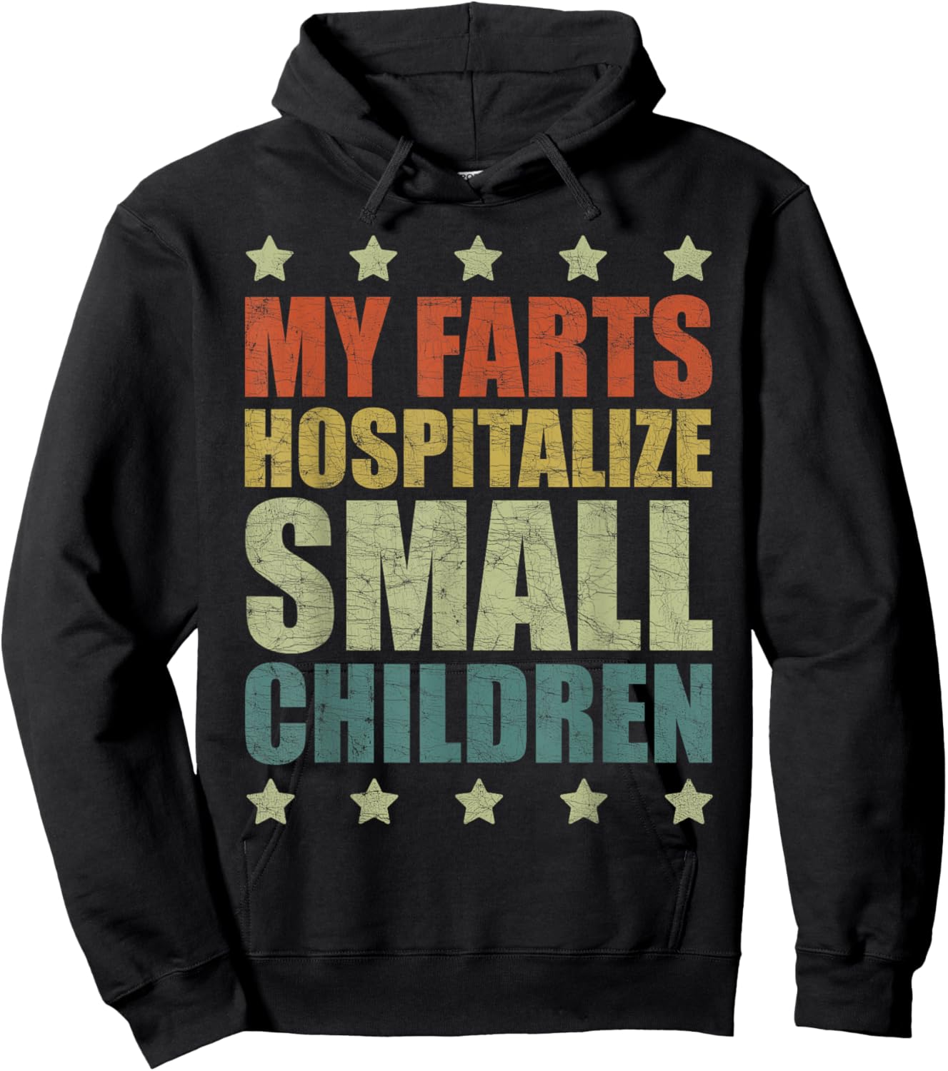 My Farts Hospitalize Small Children, Funny Farting Hoodie - Hoodie | Black