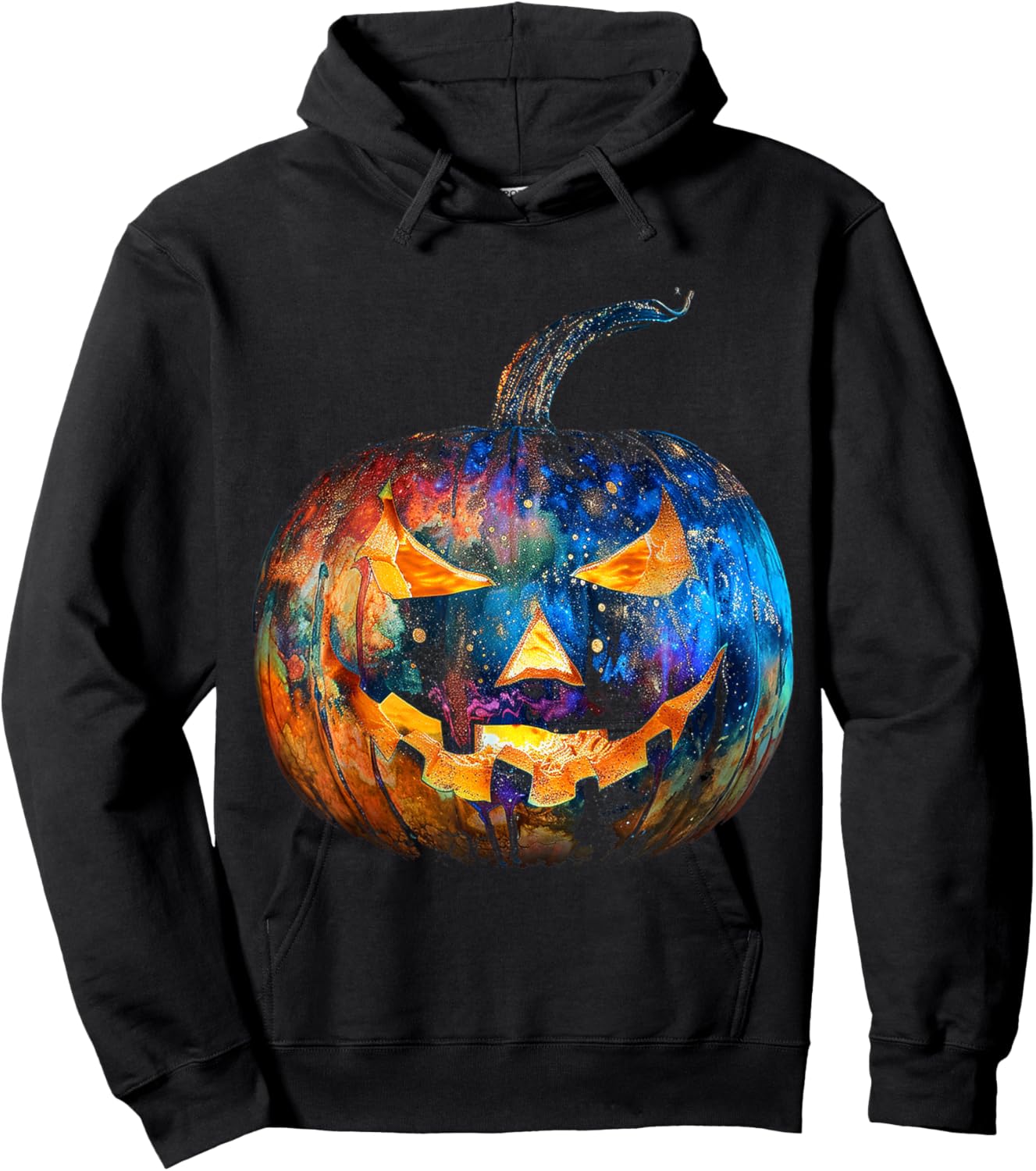 Pumpkin Costume Halloween Spooky Art Pumpkin Hoodie - Hoodie | Black