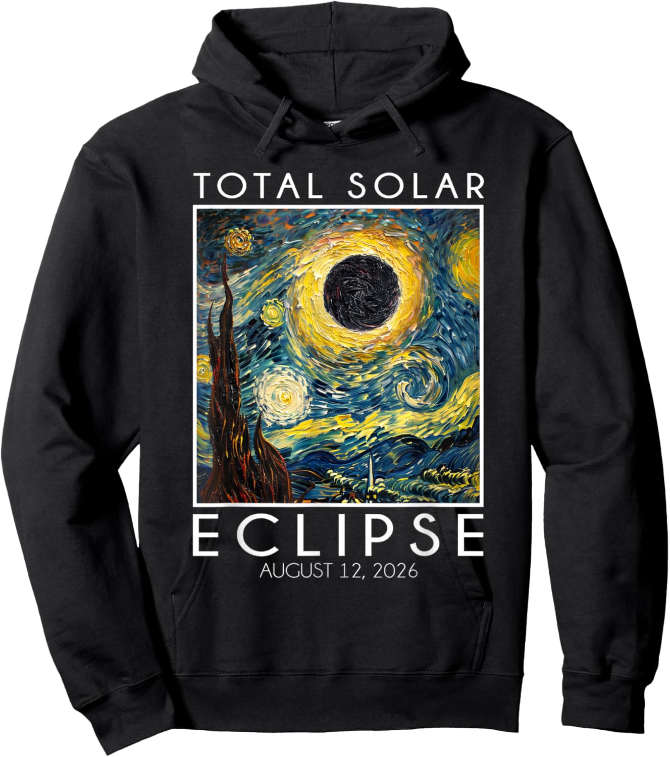 Totale Sonnenfinsternis 2026 Pfad der Totalität Spanien 12. August Hoodie - Hoodie | Black