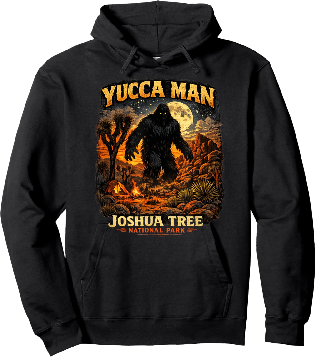 Yucca Man Joshua Tree National Park Hoodie - Hoodie | Black