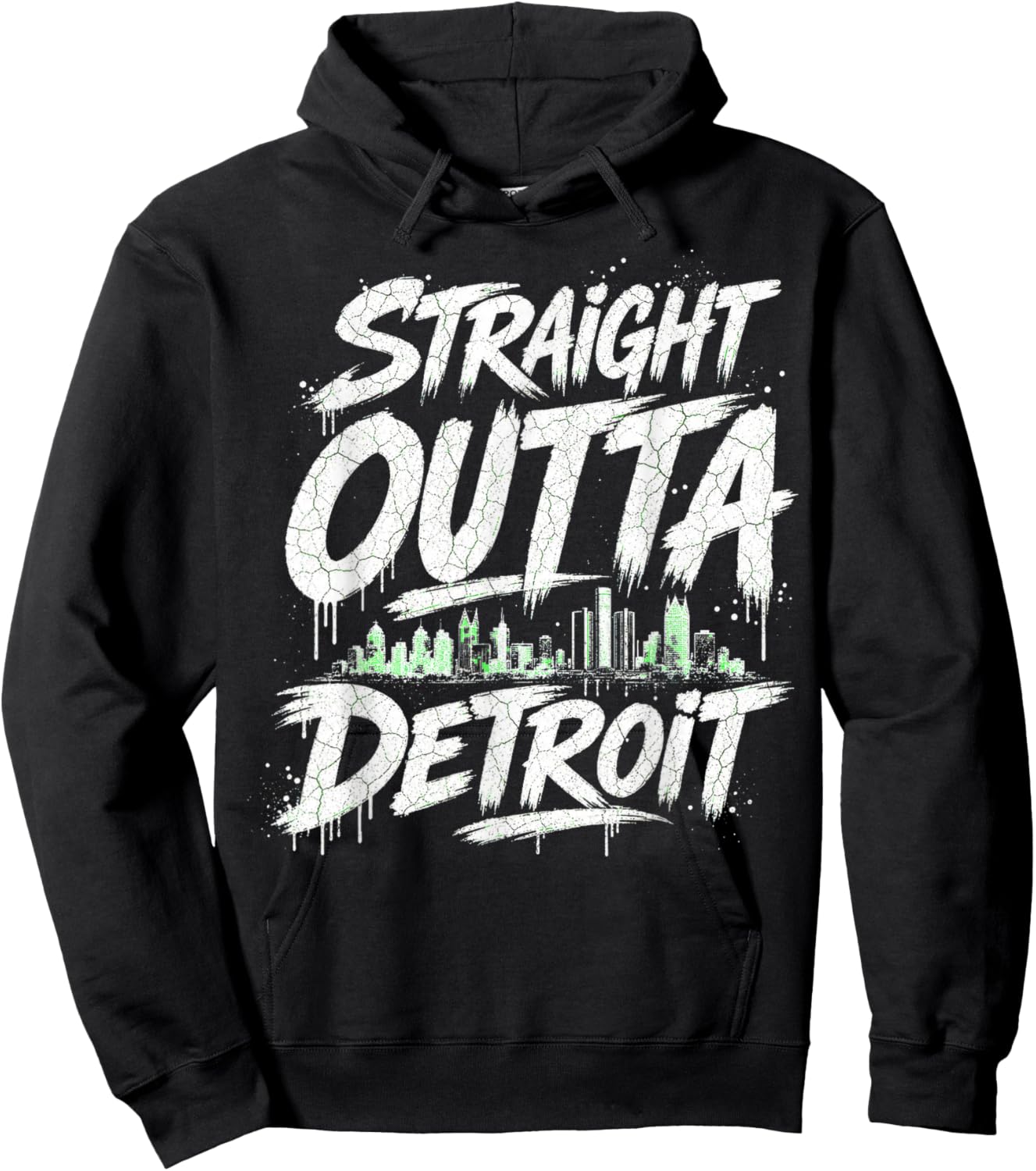 Straight Outta Detroit Hoodie - Hoodie | Black