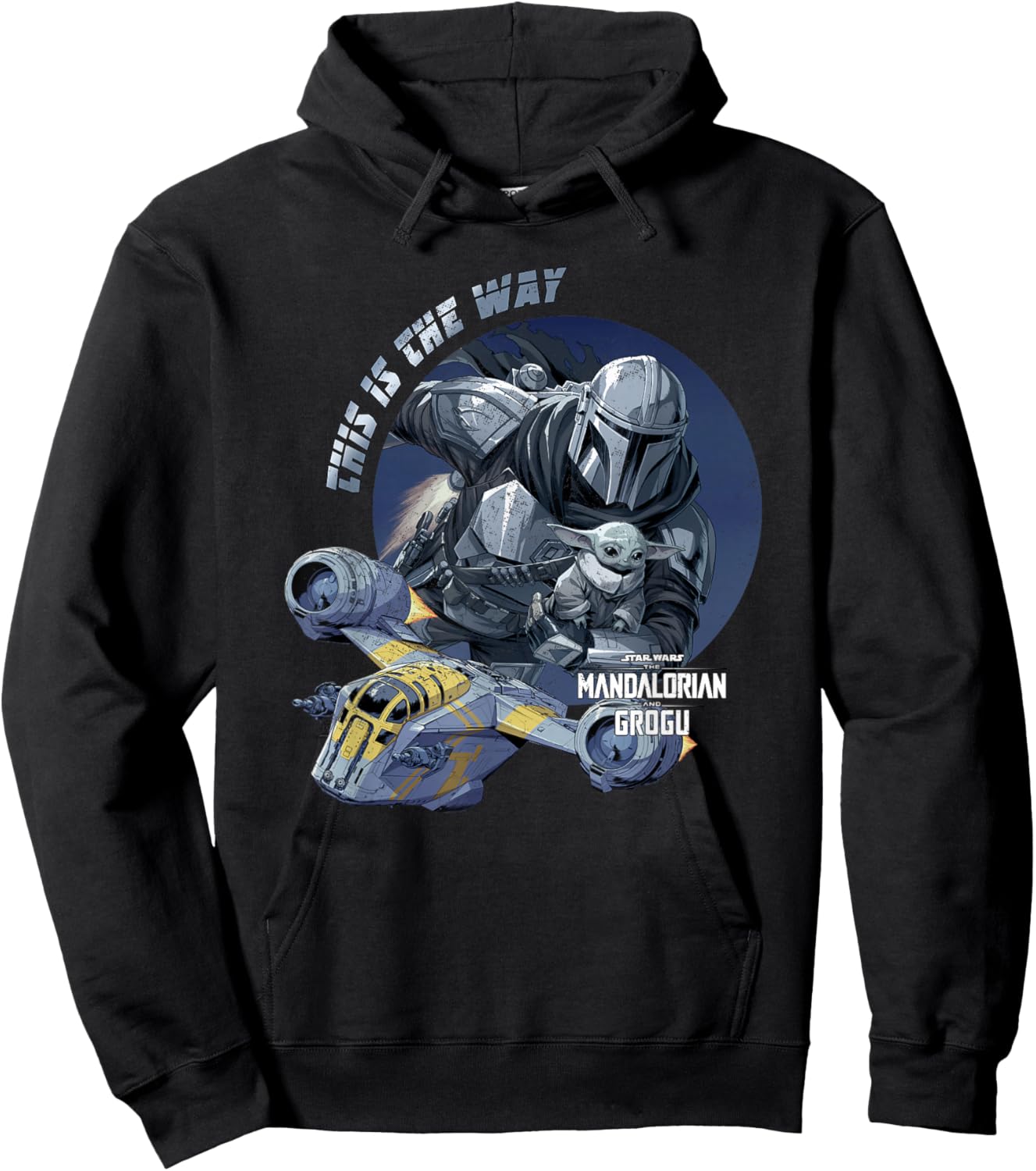 Star Wars The Mandalorian and Grogu This Is Way Hoodie - Hoodie | Black