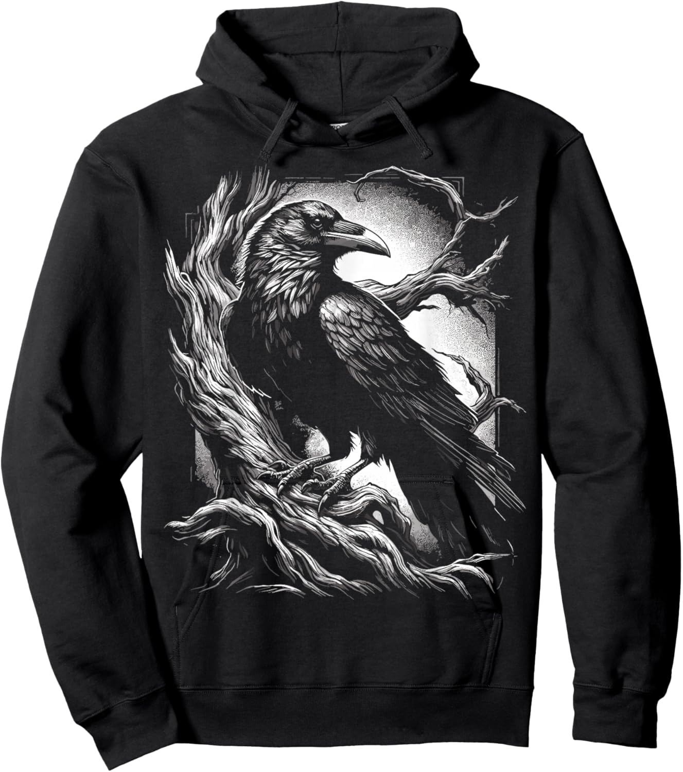 Black Crow Raven Bird Nature Hoodie - Hoodie | Black